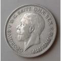 Nice 1933 British silver sixpence