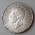 Top grade 1940 union silver 2 1/2 Shillings in AU+