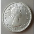 Uncirculated 1953 Southern Rhodesia silver crown in original container