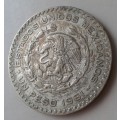 1961 Mexico silver 1 Peso