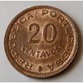 1973 Mozambique uncirculated 20 Centavos
