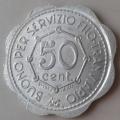 1944 Italy 50 Centesimi transit token