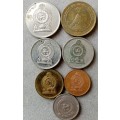 Lot of x7 Sri Lankan coins