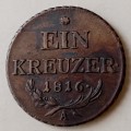 Nice 1816 A Austria 1 Kreuzer