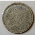 Well circulated 1913 Netherlands East Indies silver 1/10 Gulden