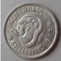Nice 1943 S Australia sterling silver shilling