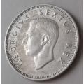 High grade 1950 union silver shilling
