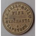 E.K Green & Co. Cape Town Wine Merchants token