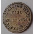 E.K Green & Co. Cape Town Wine Merchants token.