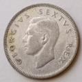 1951 Union silver shilling as per images