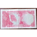 Scarcer 1964 Rhodesia 1 Pound note in VF