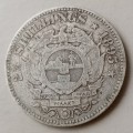 1895 ZAR Kruger silver 2 1/2 Shillings