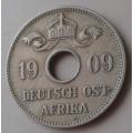 1909 German East Africa 10 Heller