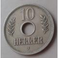 1909 German East Africa 10 Heller
