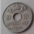 1913 A German East Africa 5 Heller