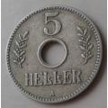 1913 A German East Africa 5 Heller