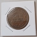 Nice 1898 ZAR Kruger penny with XF details