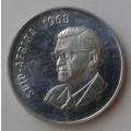 1968 Afrikaans proof nickel 50c (Pres.Swart)
