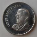 1968 English proof nickel 20c (Pres.Swart)
