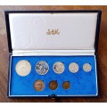 1973 S.A short proof set with silver R1