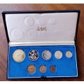Nice 1976 S.A short proof set with silver R1