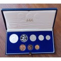 Nice 1983 S.A short proof set with silver R1
