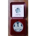 1994 Mandela/de Klerk S.A 25 PAX proof silver medal in case incl.coa