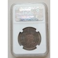 Scarce 1949 union proof silver 2 1/2 Shillings NGC PF66 (Mintage 800)