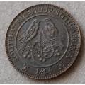 1932 Union 1/4 Penny in XF+