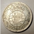 1952 Mozambique silver 20 Escudos
