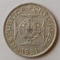 1951 Mozambique silver 2 1/2 Escudos