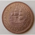 1960 Union uncirculated 1/2 Penny