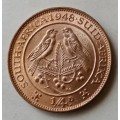 1948 Union 1/4 Penny in lustrous brilliant uncirculated.