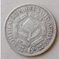 1950 Union silver sixpence.