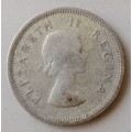 1955 Union silver shiling as per images