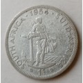 1954 Union silver shilling