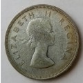 1955 Union silver 2 1/2 Shillings.