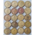 Lot of x20 republic 1/2c coins (1962)
