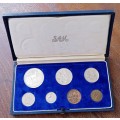 1968 S.A short proof set with silver R1