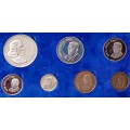 1968 S.A short proof set with silver R1