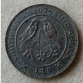 Scarcer 1935 Union 1/4 penny in AU (low mintage)