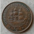 High grade 1940 Union 1/2 penny AU+