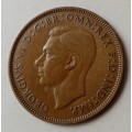 Great Britain penny with a blank reverse
