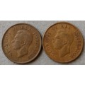 1941 and 1942 Union penny set
