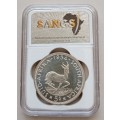 Scarcer 1954 Union silver 5 Shillings SANGS SS62 (Proof Like)