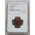 Scarcer 1925 Union 1/2 penny NGC AU Details (low mintage) Great coin