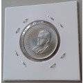 Scarcer 1968 Afrikaans uncirculated nickel 20c (Pres.Swart)
