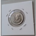 Scarcer 1968 Afrikaans uncirculated nickel 10c (Pres.Swart)