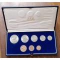 1978 Uncirculated set of 8 coins (R1-1/2c) in proof case