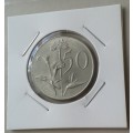 Scarcer 1967 Afrikaans uncirculated nickel 50c (low mintage)